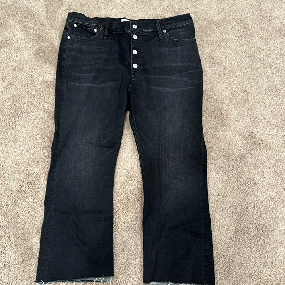 J.Crew Billie Demi Bootcut Jeans in Black size Women’s 34 — Never Worn!